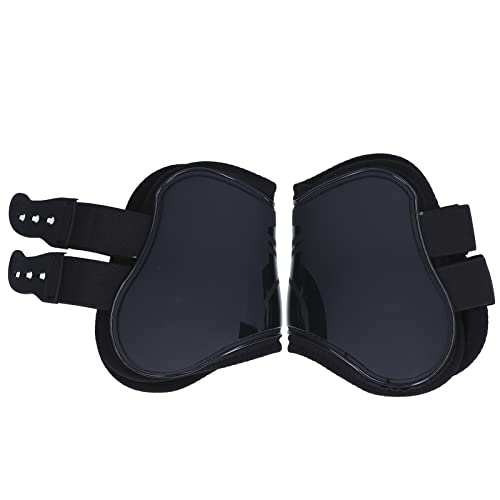 Qukaim PU Pferdebeinschutz Beinschoner Set, verdickte Leggings mit weichem Futter für Pferde, Verstellbar Braun XL, Pferdebeinschutz, Reitbedarf von Qukaim