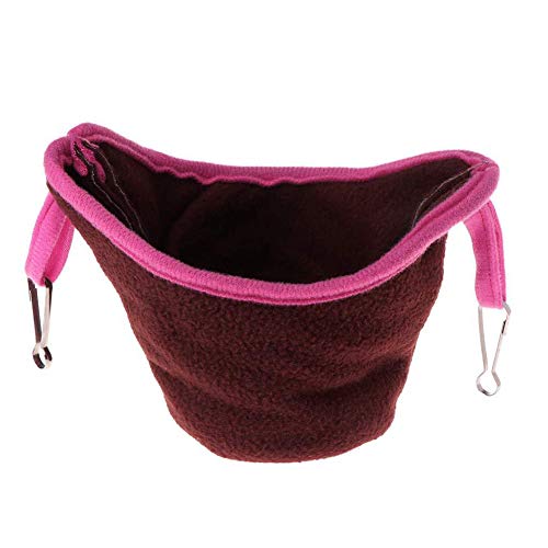 Qukaim Papageiennest Papageien-Hängemattennest Käfig Anhänger Tasche für Wellensittiche und Hamster, Kaffeefarbe, geeignet für Vogel- und Kleintiergehege, 30 x 20 cm Qukaim Papageiennest Papageien-Hängemattennest Käfig Anhänger Tasche für Wellensittiche und Hamster, Kaffeefarbe, geeignet für Vogel- und Kleintiergehege, 30 x 20 cm von Qukaim