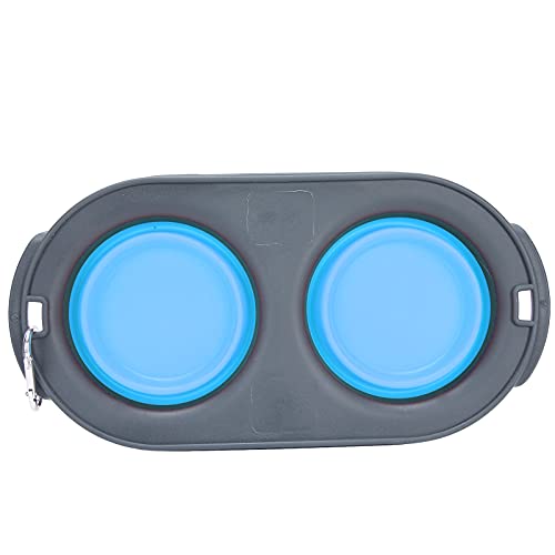 Qukaim Pet Bowl Portable Pet Folding Double Bowl Blue Water and Food Futternapf für Hunde und Katzen, leichtes und kompaktes Design, reisefreundlich Qukaim Pet Bowl Portable Pet Folding Double Bowl Blue Water and Food Futternapf für Hunde und Katzen, leichtes und kompaktes Design, reisefreundlich von Qukaim