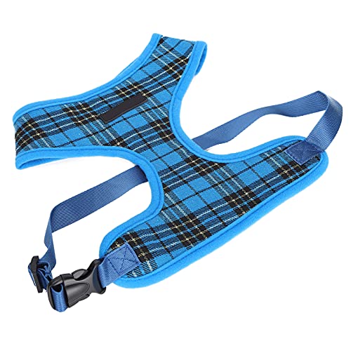 Qukaim Pet Harness Pet Dog Harness with Leash, Breathable Veststyle Soft Mesh Harness for Small Medium Dogs, Blue, Size S Qukaim Pet Harness Pet Dog Harness with Leash, Breathable Veststyle Soft Mesh Harness for Small Medium Dogs, Blue, Size S von Qukaim