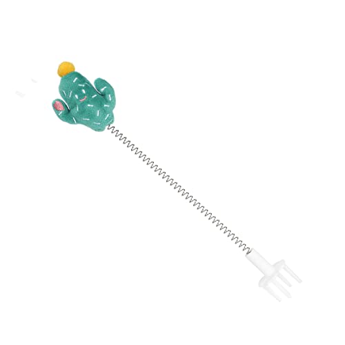 Qukaim Pet Interactive Toy Cat Wand Toy with Bells, Elastic Spring Teaser Stick, Metal Wire Spring Interactive Toy for Indoor Cats, Cactus Green, Funny Pet Feather Stick Qukaim Pet Interactive Toy Cat Wand Toy with Bells, Elastic Spring Teaser Stick, Metal Wire Spring Interactive Toy for Indoor Cats, Cactus Green, Funny Pet Feather Stick von Qukaim