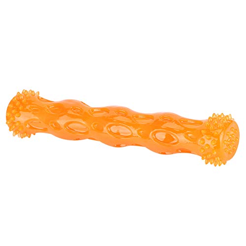 Qukaim Pet Molar Toy Quietschendes Hundespielzeug, Ungiftiges Silikon Bissfest Haustier Molar Zähne Reinigung Spielzeug für Hunde und Katzen, Orange, L Qukaim Pet Molar Toy Quietschendes Hundespielzeug, Ungiftiges Silikon Bissfest Haustier Molar Zähne Reinigung Spielzeug für Hunde und Katzen, Orange, L von Qukaim