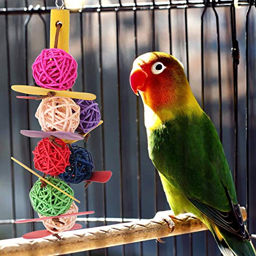 Qukaim Pet Papagei Kauen Beißspielzeug, Bunte Sepaktakraw Schnur mit Haken für mittelgroße kleine Vögel, ideal für Papageien, Vogelkauspielzeug, 25 cm lang Qukaim Pet Papagei Kauen Beißspielzeug, Bunte Sepaktakraw Schnur mit Haken für mittelgroße kleine Vögel, ideal für Papageien, Vogelkauspielzeug, 25 cm lang von Qukaim