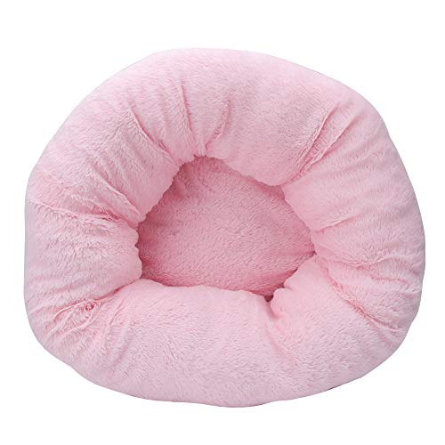 Qukaim Pet Plush Nest Winter Keeping Warm Plush Pet Mat Round Cushion Sleeping Pad for Dog Cat Puppy Soft Nest Accessory, Pink Qukaim Pet Plush Nest Winter Keeping Warm Plush Pet Mat Round Cushion Sleeping Pad for Dog Cat Puppy Soft Nest Accessory, Pink von Qukaim