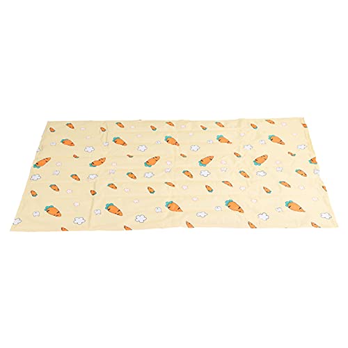 Qukaim Pet Sleep Kühldecke Haustier Kühldecke Ice Gel Pet Pad Cartoon Karotte Kühlbett für Hunde und Katzen, 89,5 x 59,5 cm, ideal für heißes Wetter von Qukaim