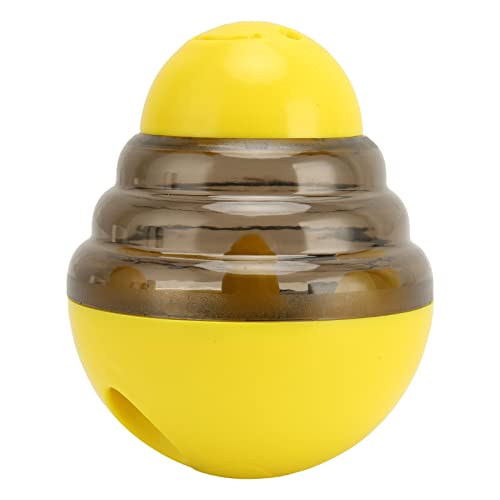 Qukaim Pet Slow Feeder Treat Ball Dog Treat Dispenser Ball, Interactive Slow Feeding Puzzle Toy for Pets Food Dispensing Ball for Dog Training, Yellow Qukaim Pet Slow Feeder Treat Ball Dog Treat Dispenser Ball, Interactive Slow Feeding Puzzle Toy for Pets Food Dispensing Ball for Dog Training, Yellow von Qukaim