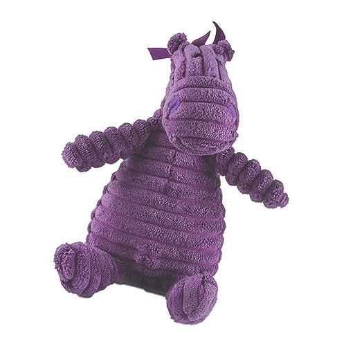 Qukaim Pet Sound Plüschtier Lila Knistern Plüschtier, Tier Quietscher Kaubares Geräuschspielzeug für Hunde, Dekompression Plüschtier, Ideal für Spielzeit, 25cm Lang von Qukaim