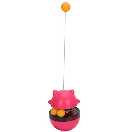 Qukaim Pet Teaser Toys Katzen Futter Leckball ABS Rollspender für interaktives Training Multifunktionales Feeder Spielzeug Rot Qukaim Pet Teaser Toys Katzen Futter Leckball ABS Rollspender für interaktives Training Multifunktionales Feeder Spielzeug Rot von Qukaim