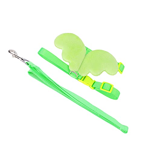 Qukaim Pet Traction Rope Duck Harn Leash, Adjustable Outdoor Walking Leash for Pet Enten and Chickens, Green, Size S, Pet Traction Rope for Chicken Training, Design von Qukaim