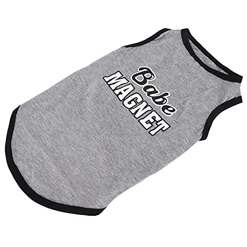 Qukaim PetT? Shirt Haustier-T-Shirt für Mini-Schweine, dünne Baumwollkleidung mit Buchstabendruck, Größe XS, grau, modische Haustierbekleidung, bequeme Haustierbekleidung Qukaim PetT? Shirt Haustier-T-Shirt für Mini-Schweine, dünne Baumwollkleidung mit Buchstabendruck, Größe XS, grau, modische Haustierbekleidung, bequeme Haustierbekleidung von Qukaim