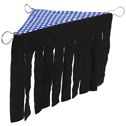 Qukaim Pets Quaste Hängematte Hängende Bett Kissen Ecke Versteckzelt für Hamster Niederländisches Schwein Kaninchen Königsblau Weicher Stoff Einfach zu Installieren 30 x 30 cm von Qukaim