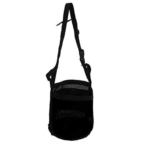 Qukaim Pferde Futterbeutel Auslaufsicher Design Mesh Nase Futterbeutel mit Verstellbarem Gurt zum Füttern von Getreidepulver Supplement, Schwarz, Pferd Getreidebeutel 30 x 25 cm Qukaim Pferde Futterbeutel Auslaufsicher Design Mesh Nase Futterbeutel mit Verstellbarem Gurt zum Füttern von Getreidepulver Supplement, Schwarz, Pferd Getreidebeutel 30 x 25 cm von Qukaim