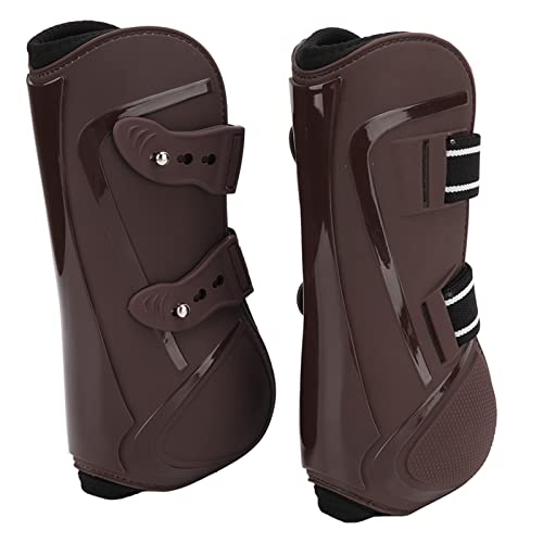 Qukaim Pferdebeinschutz PU-Schale, elastisch, atmungsaktiv, schützende Pferdestiefel für Reitausrüstung, braune Vorderbeine, XL, weicher Pferdebeinschutz Qukaim Pferdebeinschutz PU-Schale, elastisch, atmungsaktiv, schützende Pferdestiefel für Reitausrüstung, braune Vorderbeine, XL, weicher Pferdebeinschutz von Qukaim
