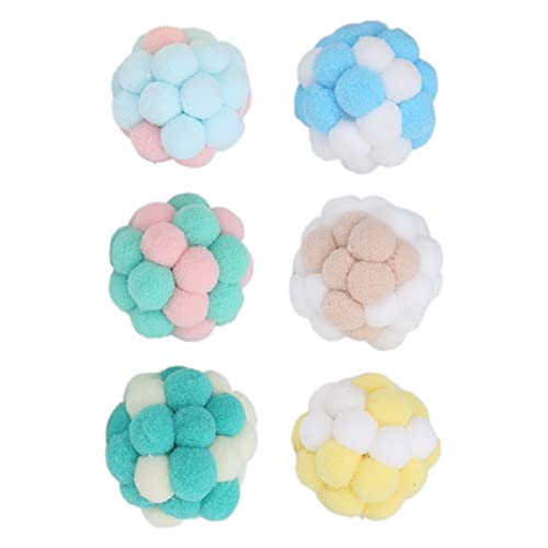 Qukaim Plüsch Katzenball Spielzeug Katzenglocke Ball Plüschtier, Interaktiver Kauen Trainingsball für Katzen, Weiches Katzenspielzeug zum Spielen, Ideal für Katzen und Kätzchen, 8cm Durchmesser Qukaim Plüsch Katzenball Spielzeug Katzenglocke Ball Plüschtier, Interaktiver Kauen Trainingsball für Katzen, Weiches Katzenspielzeug zum Spielen, Ideal für Katzen und Kätzchen, 8cm Durchmesser von Qukaim