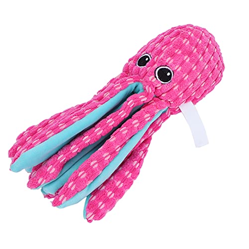 Qukaim Puppy Octopus Gesangsspielzeug Haustier Cord Octopus Gesangsspielzeug, Quietschendes Welpentrainingsspielzeug für große, mittelgroße kleine Hunde, interaktives Hundespielzeug, ideal zum Beißen Qukaim Puppy Octopus Gesangsspielzeug Haustier Cord Octopus Gesangsspielzeug, Quietschendes Welpentrainingsspielzeug für große, mittelgroße kleine Hunde, interaktives Hundespielzeug, ideal zum Beißen von Qukaim
