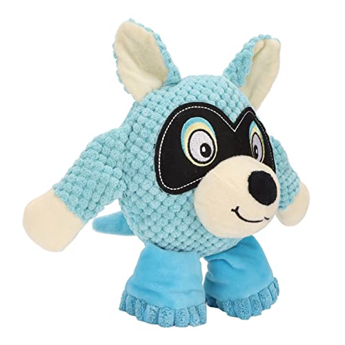 Qukaim Quietschendes Hundespielzeug aus Plüsch, niedliches Cartoon-Zahnknirschen, Kauspielzeug, bissfest, interaktives Hundespielzeug, blau, ideal für Spiel- und Kauaktivitäten Qukaim Quietschendes Hundespielzeug aus Plüsch, niedliches Cartoon-Zahnknirschen, Kauspielzeug, bissfest, interaktives Hundespielzeug, blau, ideal für Spiel- und Kauaktivitäten von Qukaim