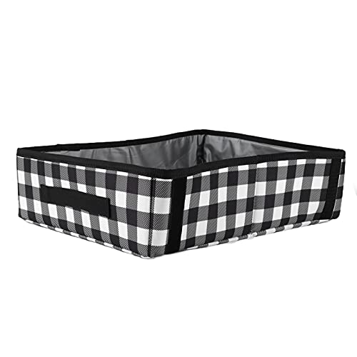 Qukaim Reise-Katzentoilette, tragbare Katzentoilette, zusammenklappbare Reise-Katzentoilette, leichtes wasserdichtes Design, ergonomischer Griff, 5 mm Abstand, Filterschaufel, Schwarz Qukaim Reise-Katzentoilette, tragbare Katzentoilette, zusammenklappbare Reise-Katzentoilette, leichtes wasserdichtes Design, ergonomischer Griff, 5 mm Abstand, Filterschaufel, Schwarz von Qukaim