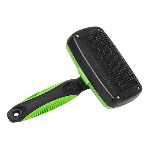 Qukaim Selbstreinigende Fellpflegebürste für Haustiere, selbstreinigende Bürste, ergonomischer Edelstahl-Nadel-Kamm für Katzen und Hunde, Haarentferner, leicht zu reinigendes Design Qukaim Selbstreinigende Fellpflegebürste für Haustiere, selbstreinigende Bürste, ergonomischer Edelstahl-Nadel-Kamm für Katzen und Hunde, Haarentferner, leicht zu reinigendes Design von Qukaim