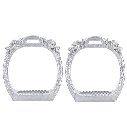 Qukaim Sicherheitssteigbügel aus Edelstahl, galvanisiert, leicht, für Reiten, Rennen, Design, 14 x 11,4 cm, einfach zu bedienen, ideal für Pferdesport Qukaim Sicherheitssteigbügel aus Edelstahl, galvanisiert, leicht, für Reiten, Rennen, Design, 14 x 11,4 cm, einfach zu bedienen, ideal für Pferdesport von Qukaim