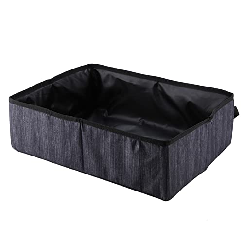 Qukaim Sifting Toilet Box Cat Collapsible Litter Box, Waterproof Foldable Pet Litter Pan for Travel, Sifting Toilet Box, Black Qukaim Sifting Toilet Box Cat Collapsible Litter Box, Waterproof Foldable Pet Litter Pan for Travel, Sifting Toilet Box, Black von Qukaim