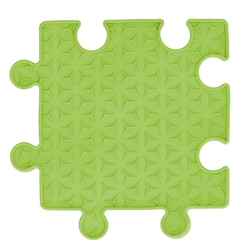 Qukaim Slow Feeder Leckmatte Hund Lecken Pad, Sichere DIY Angst Relief Langsame Fütterung Matte für Haustiere, Grün, Rutschfestes Design, Ideal für Hunde und Katzen, Haustierbedarf von Qukaim
