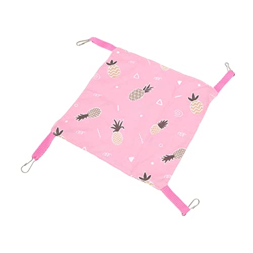 Qukaim Sommer Hamster Hängematte, Atmungsaktiv Hängebett für Hamster Kätzchen Chinchilla 33x33cm Kleintiere Schaukel Spielzeug Sommer Haustier Hängematte von Qukaim