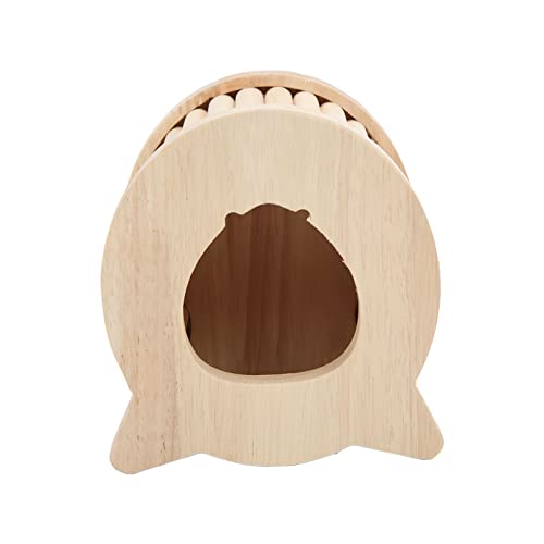 Qukaim Sommer Hamster Hängematte Atmungsaktiv Hängebett für Hamster Kätzchen Chinchilla 20x20cm Hamsterhaus Holz Hamsterhaus Kleintierversteck von Qukaim
