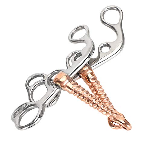 Qukaim Stainl Steel Horse Trense Training Bit Equestrian Equipment Supplies Design Ideal for Training Stainl Steel Standard Size von Qukaim