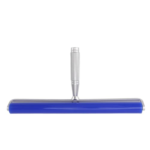 Qukaim Statische Reinigungsrolle, blau, Silikon, manuelle Rolle, statisches Reinigungswerkzeug, klebrige Rolle für Bildschirmfolie, Haarstaubentferner, niedrige Viskosität, 30,5 cm von Qukaim