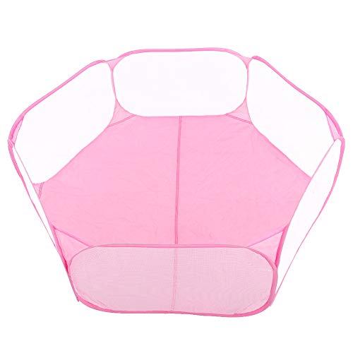 Qukaim Tragbarer Laufstall für kleine Haustiere, transparentes Welpen-Katzen-Kaninchenkäfigzelt für draußen, faltbarer Zaun, Rosa, ideal für Kleintiere, leicht und einfach aufzubauen Qukaim Tragbarer Laufstall für kleine Haustiere, transparentes Welpen-Katzen-Kaninchenkäfigzelt für draußen, faltbarer Zaun, Rosa, ideal für Kleintiere, leicht und einfach aufzubauen von Qukaim