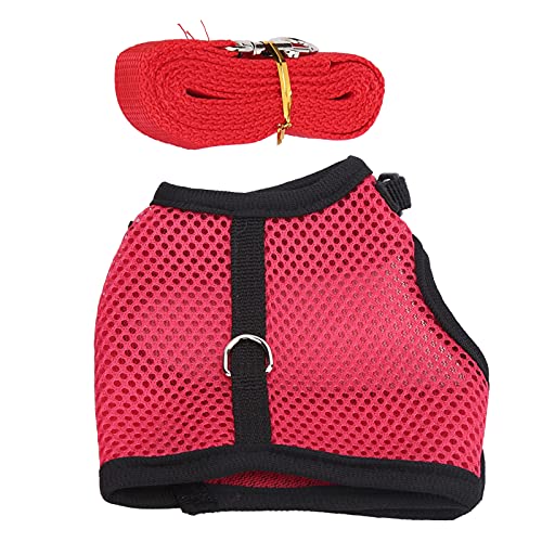 Qukaim Verstellbare Haustier-Gehhütte mit Leine für Kaninchen und Kleintiere, weiche Weste Harn, Rosenrot, geeignet für kleine Hunde, bequeme Passform Qukaim Verstellbare Haustier-Gehhütte mit Leine für Kaninchen und Kleintiere, weiche Weste Harn, Rosenrot, geeignet für kleine Hunde, bequeme Passform von Qukaim