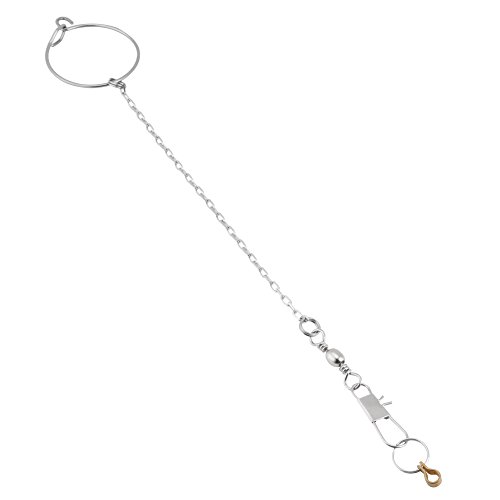 Qukaim Vogel-Fußspielzeug aus Edelstahl, für Papageien, Fußständer, Kettenring, Spielzeug, 3,5 mm, langlebiges Vogelfußspielzeug für Papageien und Vögel, ideal zum Spielen und Trainieren von Qukaim