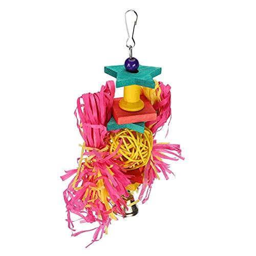 Qukaim Vogel-Kauspielzeug, Futtersuch-Aktenvernichter-Spielzeug für Papageien, hängendes Käfigspielzeug für Haustiervögel, ideal zum Kauen und Futtersuche, 25,4 cm lang Qukaim Vogel-Kauspielzeug, Futtersuch-Aktenvernichter-Spielzeug für Papageien, hängendes Käfigspielzeug für Haustiervögel, ideal zum Kauen und Futtersuche, 25,4 cm lang von Qukaim