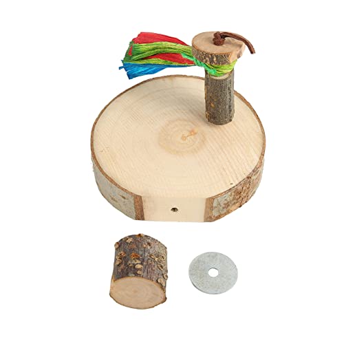Qukaim Vogelstange Ständer Plattform Vogel Runde Holzständer Plattform, Dicke Stabile Sitzstange für Vogelkäfig, 25cm Durchmesser, Geeignet für Nymphensittiche und Wellensittich, Hängende Kaustange Qukaim Vogelstange Ständer Plattform Vogel Runde Holzständer Plattform, Dicke Stabile Sitzstange für Vogelkäfig, 25cm Durchmesser, Geeignet für Nymphensittiche und Wellensittich, Hängende Kaustange von Qukaim
