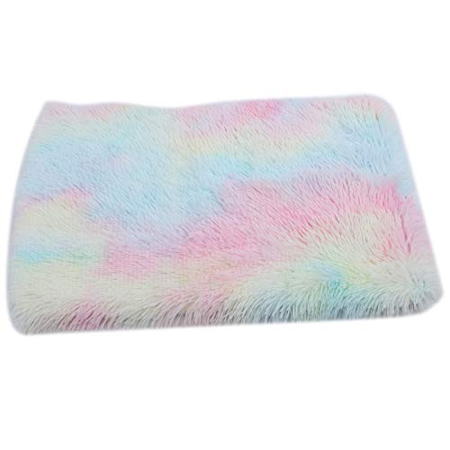 Qukaim Warmes Bett für den Winter, 2-in-1-Plüsch-Haustierbett, bunte Katzen-Welpenmatte, tragbares Schlafbett für den Winter, faltbarer Kleintier-Hamsterzaun mit Abdeckung, für drinnen und draußen, Qukaim Warmes Bett für den Winter, 2-in-1-Plüsch-Haustierbett, bunte Katzen-Welpenmatte, tragbares Schlafbett für den Winter, faltbarer Kleintier-Hamsterzaun mit Abdeckung, für drinnen und draußen, von Qukaim
