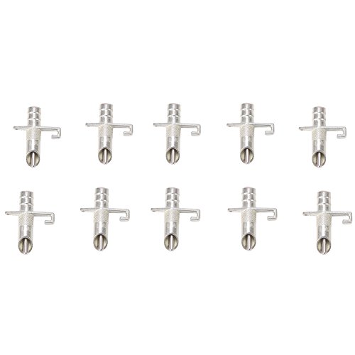 Qukaim Waterer Feeder 10 Sätze Automatischer Roter Wasserspender Nippel Waterer Trinker für Nager und Kaninchen, Einfach zu bedienen, Ideal für Hasen und Kleintiere von Qukaim