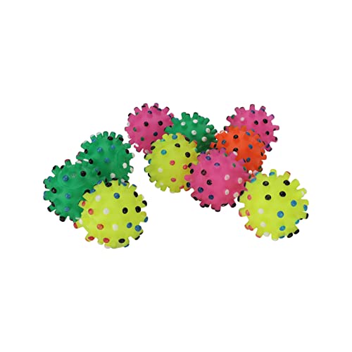 Qukaim Weiche Stab Balls für Hunde, quietschende Bälle, Spielzeug, 10 Stück, weiche Stabbälle für Haustiere, Kauen und Reinigen der Zähne, sicheres Hundespielzeug-Ball-Set, lebendige Farben Qukaim Weiche Stab Balls für Hunde, quietschende Bälle, Spielzeug, 10 Stück, weiche Stabbälle für Haustiere, Kauen und Reinigen der Zähne, sicheres Hundespielzeug-Ball-Set, lebendige Farben von Qukaim