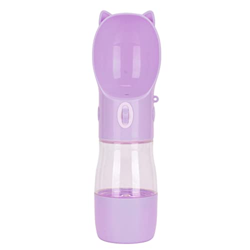 Qukaim Welpen Wasserflasche Hund Wasserflasche, Tragbarer Welpe Wasserspender mit Leckerli Futterbehälter, Auslaufsichere Haustier Wasserflasche, Ideal für den Außenbereich, Lila Qukaim Welpen Wasserflasche Hund Wasserflasche, Tragbarer Welpe Wasserspender mit Leckerli Futterbehälter, Auslaufsichere Haustier Wasserflasche, Ideal für den Außenbereich, Lila von Qukaim