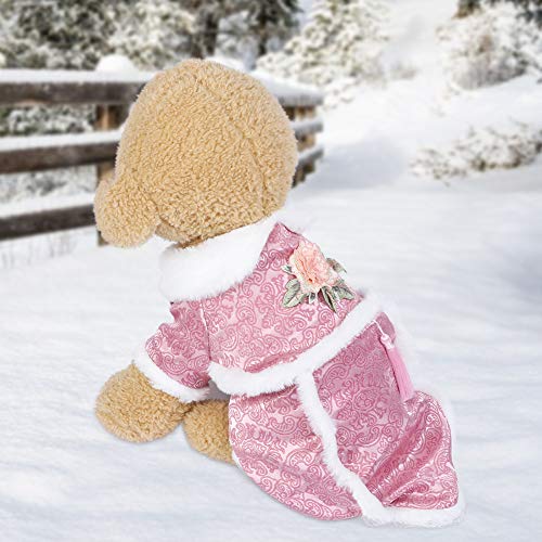 Qukaim Welpenkleidung für den Winter, niedlicher chinesischer Stil, Hundekleidung, für kleine Hunde, Welpenmantel, warme Haustierbekleidung für Hunde, geeignet für kaltes Wetter, verschiedene Größen Qukaim Welpenkleidung für den Winter, niedlicher chinesischer Stil, Hundekleidung, für kleine Hunde, Welpenmantel, warme Haustierbekleidung für Hunde, geeignet für kaltes Wetter, verschiedene Größen von Qukaim