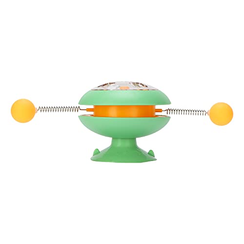 Qukaim Windmühle Frühling Katzenspielzeug Windmühle Frühling Interaktives Katze Katzenminze Spielzeug, Rotierender Drehteller Teasing Spielzeug mit Bällen, ABS Material, Grün Qukaim Windmühle Frühling Katzenspielzeug Windmühle Frühling Interaktives Katze Katzenminze Spielzeug, Rotierender Drehteller Teasing Spielzeug mit Bällen, ABS Material, Grün von Qukaim