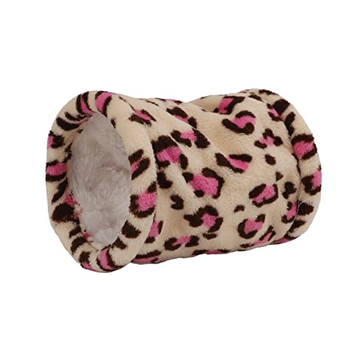 Qukaim Winter Hamster Tunnel Winter Kleintier Tunnel Warm Hideaway Tunnel Spielzeug für Hamster Ratten Frettchen Meerschweinchen Rosa Single Pass Qukaim Winter Hamster Tunnel Winter Kleintier Tunnel Warm Hideaway Tunnel Spielzeug für Hamster Ratten Frettchen Meerschweinchen Rosa Single Pass von Qukaim