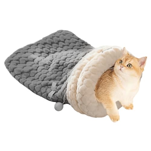 Qukoielly Katzenschlafsack,Plüsch Winter Schlafhaus Für Haustiere | Umrandeter Schlafplatz Für Katze Kleintiere Welpe Hase Kätzchen | Katzen Und Kätzchen Qukoielly Katzenschlafsack,Plüsch Winter Schlafhaus Für Haustiere | Umrandeter Schlafplatz Für Katze Kleintiere Welpe Hase Kätzchen | Katzen Und Kätzchen von Qukoielly