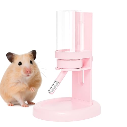 Qukoielly Nagetier Trinkflasche,Tropffreie Auslaufsichere Trinkflasche Für Kleintiere,Hamster Wasserspender Mit Ständer - Für Mäuse Degus Frettchen Eichhörnchen Chinchillas Igel von Qukoielly