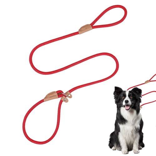 Hundeleine, Hundeleine, Hundeleine - Anti-Verschleiß-Trainingsleinen, hochfest, bequem,1,5 m Lange, gewebte Leine, Hundezubehör für Hunde-Walking-Training, Laufen, die meisten Hunderassen Qumiuu von Qumiuu