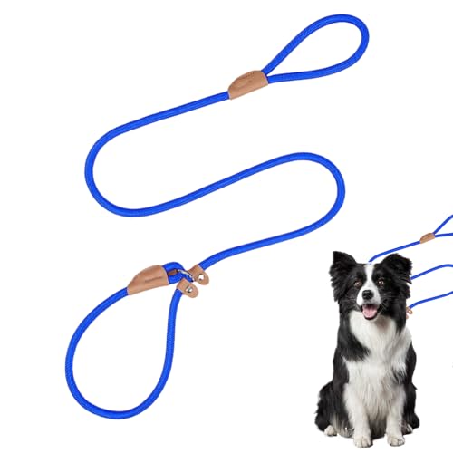 Hundeseil-Schlupfleine,Schlupfleine-Hundeseil - Anti-Verschleiß-Trainingsleinen, hochfest, bequem - 1,5 m Lange, gewebte Leine, Hundezubehör für Hunde-Walking-Training, Laufen, die meisten Qumiuu von Qumiuu