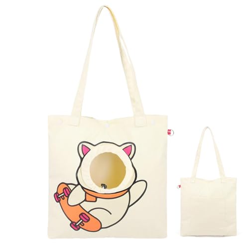 Qumiuu Canvas-Katzentragetasche, Haustier-Canvas-Schultertragetasche | Tragbare Brusttasche zum Tragen von Haustieren | Weiche Tragetasche für Kätzchen und Welpen, Haustierbedarf für Outdoor-Einkäufe Qumiuu Canvas-Katzentragetasche, Haustier-Canvas-Schultertragetasche | Tragbare Brusttasche zum Tragen von Haustieren | Weiche Tragetasche für Kätzchen und Welpen, Haustierbedarf für Outdoor-Einkäufe von Qumiuu