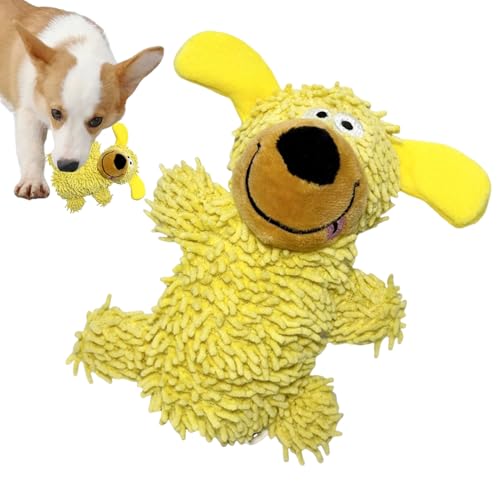Qumiuu Hund Quietschspielzeug | Cartoon Hunde Plüschspielzeug Kauspielzeug Haustierspielzeug | Interaktive Spiele Welpen Spielzeug Zur Bewegung Und Geistigen Auslastung | Spielspaß Bei Langeweile von Qumiuu