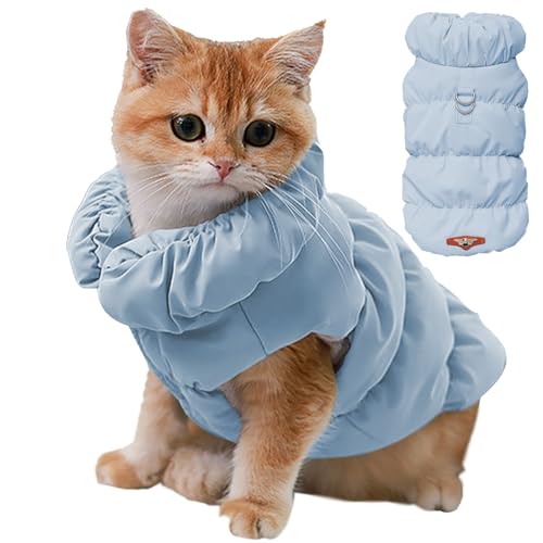 Qumiuu Hunde-Wintermantel,Baumwoll-Winterpulloverjacke | Gemütlicher Einteiler, Overall, Bekleidung, Outfit, Kleidung, Warmer und weicher Mantel für kleine, mittelgroße und große Haustiere von Qumiuu