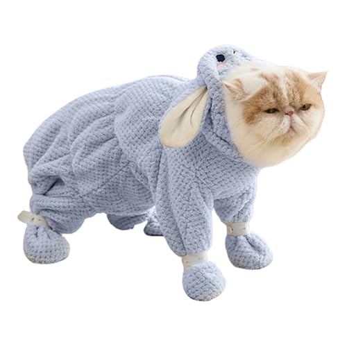 Qumiuu Hundegewänder für After Bath, Hundebadgewand - Schnelltrocknen absorbierende Korallenfleece-Hunde-Trocknungstuch mit Reißverschlussdesign - Haustierkostüme, Katze Kleidung für Junge Menschen, von Qumiuu
