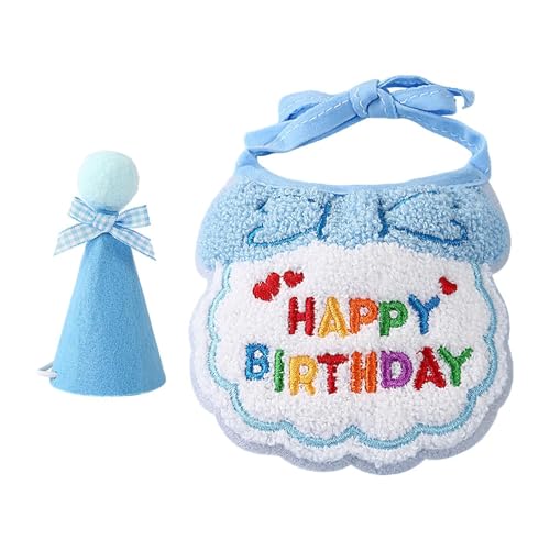 Qumiuu Katzen-Geburtstagshut,Katzen-Geburtstags-Partyhut - Katzen-Happy-Birthday-Partyzubehör | -Hundekatzen-Geburtstagshut, Festliche Katzenkleidung, lustiges Geburtstagszubehör für Party Qumiuu Katzen-Geburtstagshut,Katzen-Geburtstags-Partyhut - Katzen-Happy-Birthday-Partyzubehör | -Hundekatzen-Geburtstagshut, Festliche Katzenkleidung, lustiges Geburtstagszubehör für Party von Qumiuu